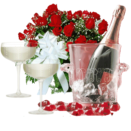 Kieliszki, szampany png - alkohol szampan kielisz roze11.gif
