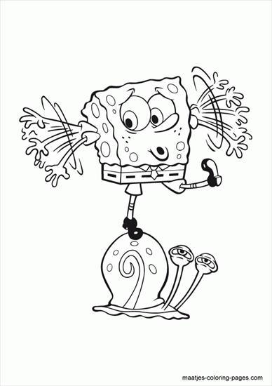 SpongeBob - spongebob - kolorowanka 51.GIF
