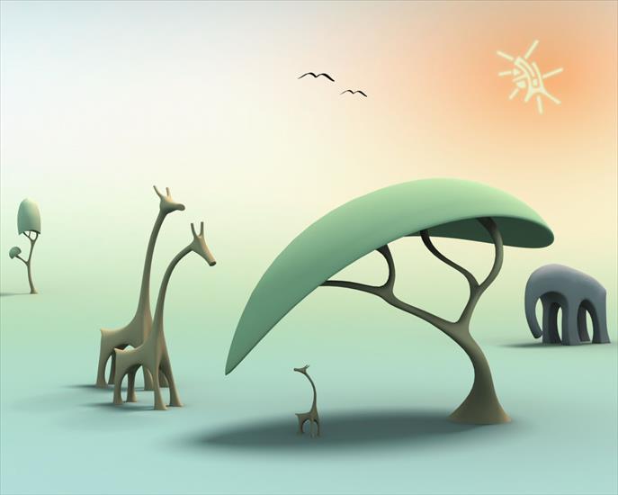 Różności - Słoń i żyrafy.jpg