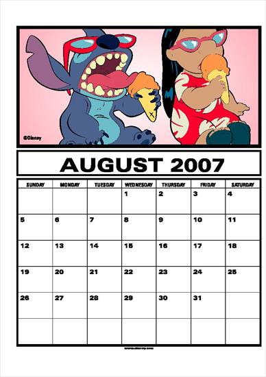 Kalendarz Disney - Disney Calendar 2007-8.jpg