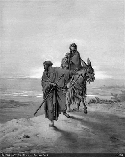 Grafiki Gustawa Dor do Biblii Jakuba Wujka - 154 Ucieczka do Egiptu Ś. Mateusz 2,14.jpg